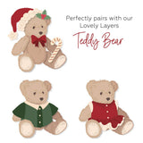 Honey Bee Lovely Layers: Teddy Bear Holiday Add-On -Dies