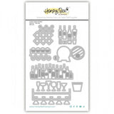 Honey Bee Lovely Layers: Hoosier Cabinet - Wet Bar Add-on - Stand-Alone Dies