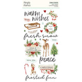 Simple Stories Simple Vintage Evergreen Memories - Foam Stickers