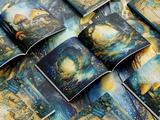 Scrapbook Resource Co – 7 x 6 Inches Paper Pad - The Enchanted Grove - Gilded Sapphire