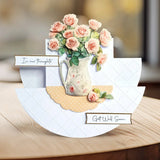 Katy Sue Designs -White Stepper Rocker Cards & Envelopes, Pack of 12