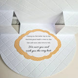 Katy Sue Designs -White Stepper Rocker Cards & Envelopes, Pack of 12