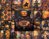 Scrapbook Resource Co – 7 x 6 Inches Paper Pad - The Pumpkin King