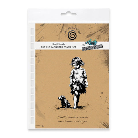 Cosmic Shimmer Best Friends Pre Cut Rubber Stamp Set by Andy Skinner