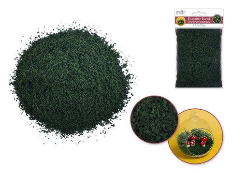 Multicraft - Craft Decor: 20g Scenery Sand Dark Forest Green