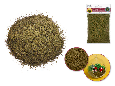 Muticrafts - Craft Decor: 20g Scenery Sand Wild Moss Green