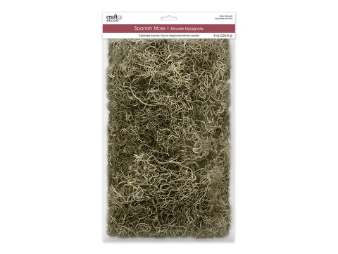 MultiCraft Craft Decor Dried Naturals: 8oz Spanish Moss