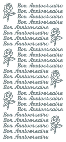 ECSTASY CRAFTS -Peel Off Stickers - Bon Anniversaire