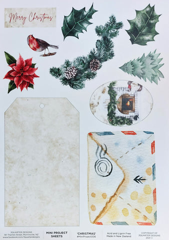 3Quarters Designs Mini Project sheet - Christmas