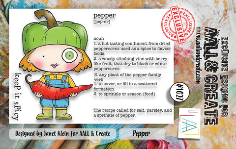 AALL and Create #1027 - A7 Stamp Set - Pepper