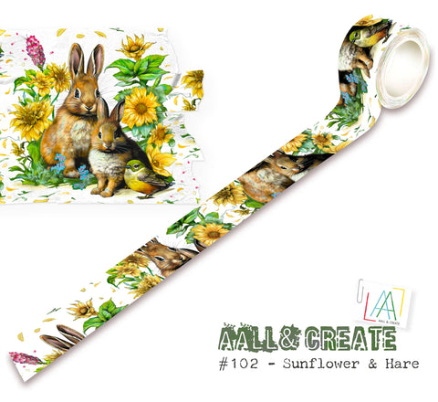 AALL and Create - Washi Tape - Sunflower & Hare