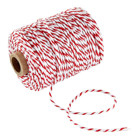Spellbinders VIVANT RED AND WHITE COTTON TWINE - 54.68 YARDS