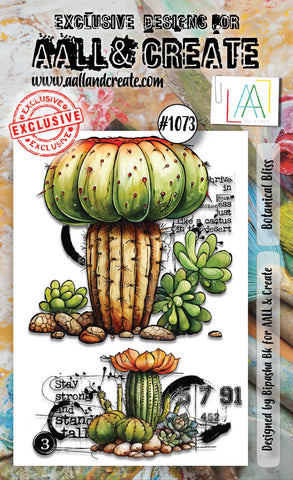 AALL & CREATE #1073 - A6 STAMP SET - BOTANICAL BLISS