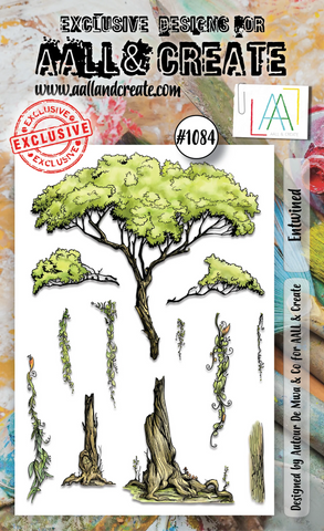 AALL & CREATE #1084 - A6 STAMP SET - ENTWINED