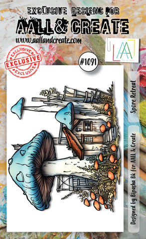 AALL & CREATE #1091 - A6 STAMP SET - SPORE RETREAT