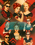 Le Chaos Créatif- album collage- Rebelles, rétro avec de l’attitude, vol. 1