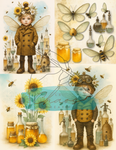 Le Chaos Créatif- album collage- Les fées du collage – Les abeilles, vol. 1