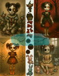 Le Chaos Créatif- album collage- Fêlées, rapiécées, mais pas cassées