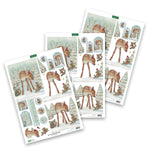 KATY SUE-Die Cut Decoupage – Deer And Robin (Pack Of 3)