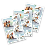 Katy Sue Die Cut Decoupage – Robin On Pot (Pack Of 3)