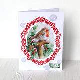 Katy Sue Die Cut Decoupage – Robin On Spade (Pack Of 3)