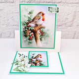 Katy Sue Die Cut Decoupage – Robin On Spade (Pack Of 3)