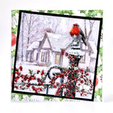 Katy Sue Die Cut Decoupage – Robin On Railing (Pack Of 3)