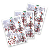 Katy Sue Die Cut Decoupage – Robin On Railing (Pack Of 3)