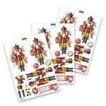 KATY SUE-Die Cut Decoupage – Nutcracker & Holly (pack of 3)