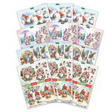 Katy Sue Die Cut Decoupage – Christmas Gnomes (pack of 12)