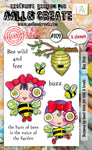 AALL and Create - A6 Stamp Set - Bee Free #1129