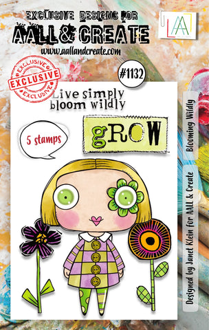 AALL and Create - A7 Stamp Set - Blooming Wildly #1132