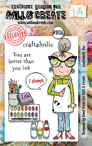 AALL and Create - A7 Stamp Set - Craftaholic Dee #1136