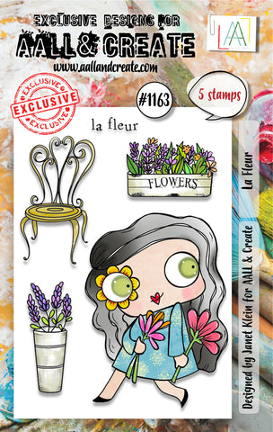 AALL and Create - A7 Stamp Set  #1163 - La Fleur