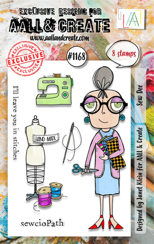 AALL and Create - A7 Stamp Set 1168 - Sew Dee