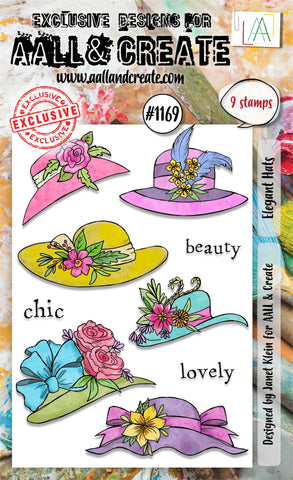 AALL and Create - A6 Stamp Set - 1169 Elegant Hats