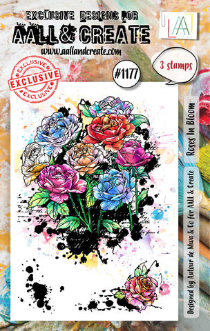 AALL & Create A7 Stamp Set -Roses In Bloom #1177