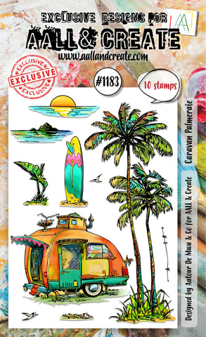 AALL & Create - A6 Stamp Set - Caravan Palmeraie #1183