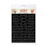 Cosmic Shimmer Sentiment Snippets - Words to Treasure