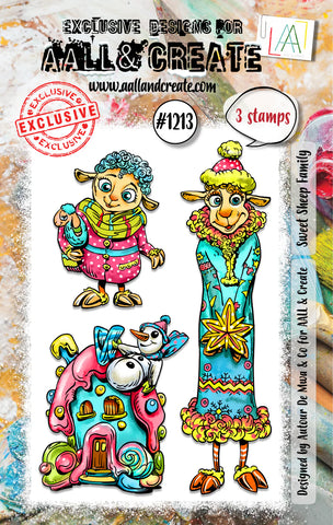 AALL and Create - A7 Stamp Set - Sweet Sheep Family