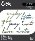 Sizzix Thinlits Dies By Tim Holtz 7/Pkg Handwritten Journey