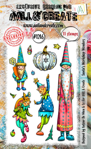 AALL and Create - A6 Stamp Set - Santa's Workshop Wonders