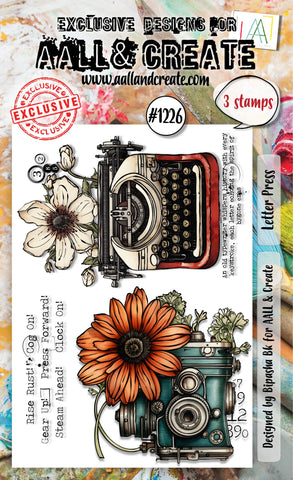 AALL & Create - A6 Stamp Set - Letter Press #1226