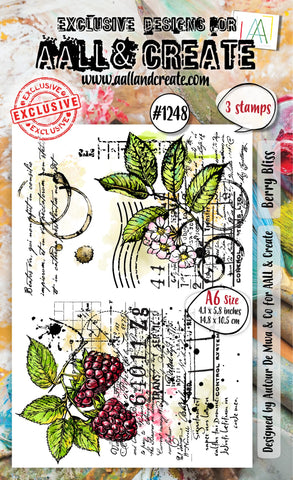 AALL & Create  - A6 Stamp Set - Berry Bliss #1248