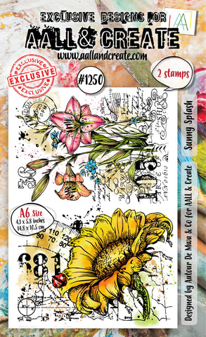 AALL & Create  - A6 Stamp Set - Sunny Splash #1250