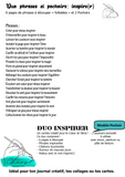 Le Chaos Créatif- phrases et pochoirs-Duo inspirer