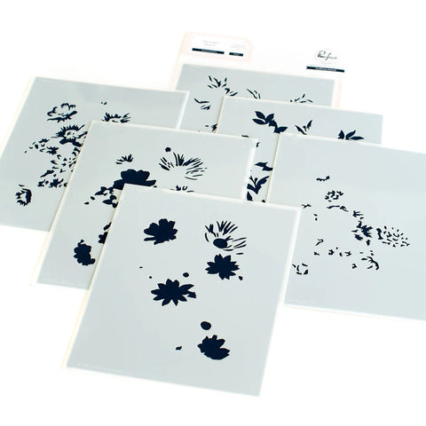 S20 Pinkfresh Studio Botanical Bunch layering stencil