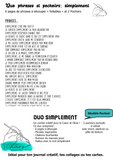 Le Chaos Créatif- phrases et pochoirs-Duo simplement