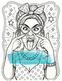 Le Chaos Créatif Coloriage Attitude Rétro