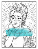 Le Chaos Créatif Coloriage Attitude Rétro